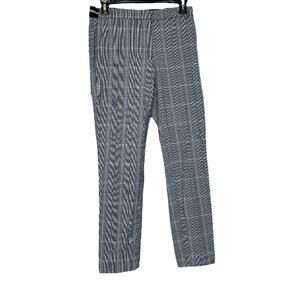 Zara‎ Gray & White Striped High Rise Cropped Pants Size S
